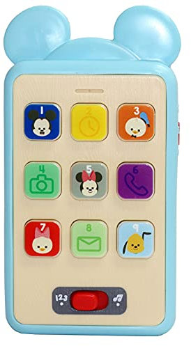 Disney Hooyay Mickey Mouse Cell Phone with Lights and Sounds for Learning Numbers and Shapes Voiced by Mickey,Multi,20711