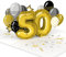 papercrush® Pop Up Karte 50. Geburtstag - 3D Geburtstagskarte mit 50 für Frau & Mann, Glückwunsch zum 50ten Geburtstag für Papa, Mama und Kollegen, Gratulationskarte für 50 jähriges Firmenjubiläum