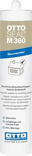 OTTOSEAL M 360 Hybrid-Dichtstoff für Hochbau/Anschlussfugen C49 dunkelbraun 310ml – Überstreichbar & silikonfrei – perfekt für die RAL-Montage Innen & Außen