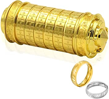 Cryptex Puzzle-Boxen Da Vinci Code Mini Cryptex Schloss mit versteckten Fächern Jahrestag Valentinstag geheimnisvolle Geburtstagsgeschenke für Familie