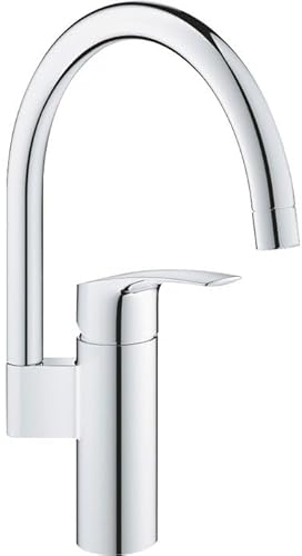 Mitigeur évier monocommande Grohe - Eurosmart - Cuisine - Bec haut pivotant - Chromé