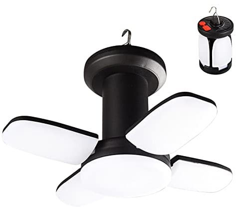 Solar Campinglampe, LED Camping Laterne 6 Modi Polygon Lampe Ausklappbar Tragbar USB Wiederaufladbare, Zeltlampe Campingleuchte, Camping Licht für Stromausfällen Wandern Notfall