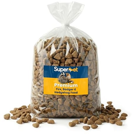 Superpet Premium Fox, Badger & Hedgehog Food, Natural Wildlife Feed, 5L TUB