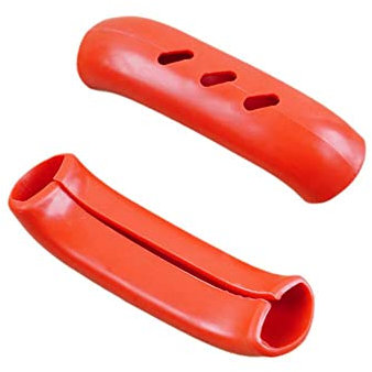 Cikiki 2 paia di maniglie in silicone isolate termicamente con impugnatura a caldo per wok in ghisa, padelle, piastre, padelle, padelle, piatti