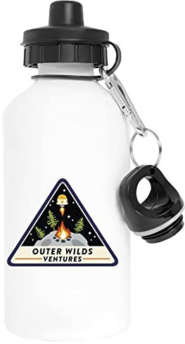 Outer Wilds Ventures Aluminium Blanc Bouteille d'eau Avec Bouchon à Vis White Watter Bottle With Screw Cap