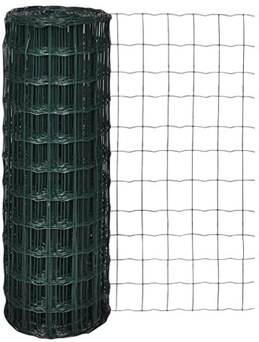 INLIFE Gartenzaun Gitterzaun Gitter 25x1,2m Maschendraht,18.52kg,140592