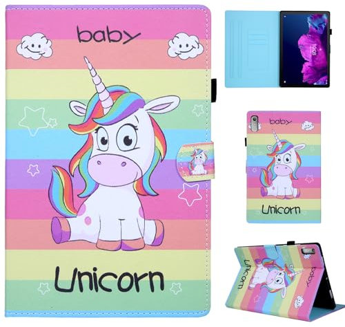 CXTCASE Funda para Lenovo Tab P11 (2nd Gen) 11.5 pulgadas (TB350FU/TB350XU) 2022, funda protectora con función atril para Lenovo Tab P11 (2nd Gen) 11.5 pulgadas 2022, unicornio arcoíris