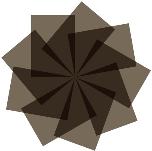 Lystaii Gel-Lichtfilter, Farbkorrektur, farbige Overlays, transparente Farbfolie, Beleuchtung, Gelfilter, Kunststoffblätter, Korrektur, 29 x 21,6 cm, für Film, Video, Foto, Bühne (Teeschwarz), 9 Stück