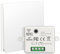 VIPMOON Wireless Lights Switch Kit 10A 250V, No Wiring Self-powered Waterproof, Wireless RF433 Remote Control with Easy-to-Install Receiver, for In-/Outdoor Lights (RF Switch and Receiver)