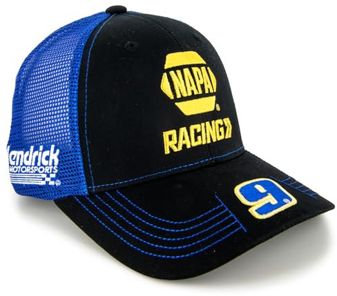 Checkered Flag Sports Chase Elliott Victory Lane NAPA Racing Team Mesh Hat Schwarz/Blau, Mehrfarbig, Einheitsgröße