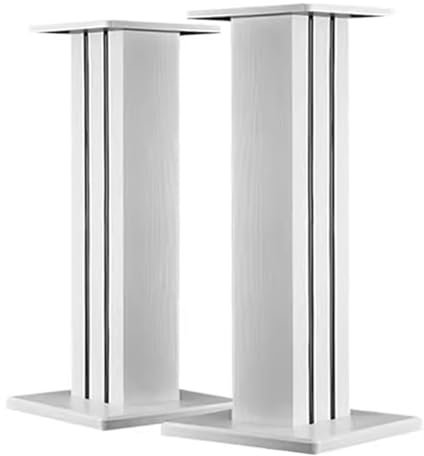 Speaker Stands 1 Pair Floor Speaker Stands Surround Sound Home Theaters Can Fill With Sand Desktop Speaker Stands Studio Monitors (Color : White, Size : 15cm/5.9inches)
