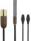 ABLET Câble XLR équilibré à 4 broches de 3,8 m, 6 N OCC, cuivre plaqué argent, boîtier en bois de noyer, compatible avec casque Sennheiser HD650, HD600, HD580, HD660S, HD58X, HD6XX