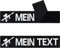 Paintball Patch personalisiert mit Klettverschluss - Paintball Waffe Klettpatch personalisieren - Aufnäher mit Klett Namensschilder - Klett Patch selbst gestalten - 125x25mm