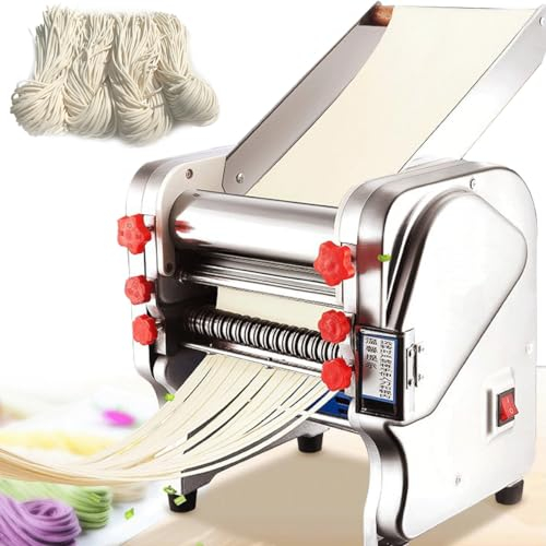 Electric Pasta Maker Machine for Spaghetti, Automatic Noodle Machine for Home and Commercial Use, Dough Roller Machine Make Delicious Homemade Pasta with Ease,FKM200