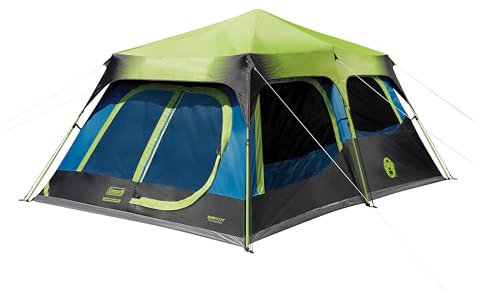 Coleman 4/6/8/10 Person Instant Camping Tent with 1-Minute Setup, Large Family Tent with Pre-Attached Poles, Air Vent, & Carry Bag, Sets Up in About 60 Seconds