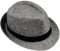 keland Fedora Trilby Hut Sommer Strohhut Panamahüte für Damen Herren (Dunkelgrau)