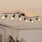 HiBay LED Deckenstrahler 6 Flammig E27 Deckenleuchte Wohnzimmer Vintage Schwenkbar 350° Deckenbeleuchtung für Schlafzimmer Flur, max. 60 Watt Ohne Leuchtmittel