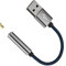 USB male to 3.5mm Audio Cable Jack Adapter for Apple iphone Headphone AUX Converter PC USB-A Port Adaptor for ipad Car Mic DAC Music Interface compatible for Samsung Android Earphone