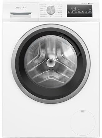 Siemens - Lavadora de carga frontal iQ300, 9 kg, 1400 r.p.m, smartFinish, Tambor waveDrum, Motor iQdrive, Blanco - WM14N290EP