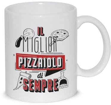 thedifferent Tazza Colazione Latte thè Mug Relax con grafica - Il miglior Pizzaiolo di sempre - idea regalo Compleanno Natale Amico Papà Nonno Fratello Zio