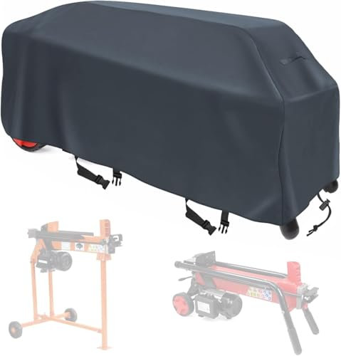 Log Splitter Cover Waterproof Heavy Duty 55L×16W×19H in Suitable for 5 to7 ton Position Log Splitter All Weather-Grey