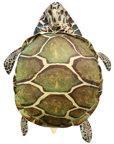 Turtle Pillow Wearable Hooded 24 Inch Realistic Plush Turtle Pillow Breathable Cotton Stuffed Wearable Pillow for Nap, Sleep & Play, Turtle Costume for Kids, Turtle Pillow, Wearable Pillow