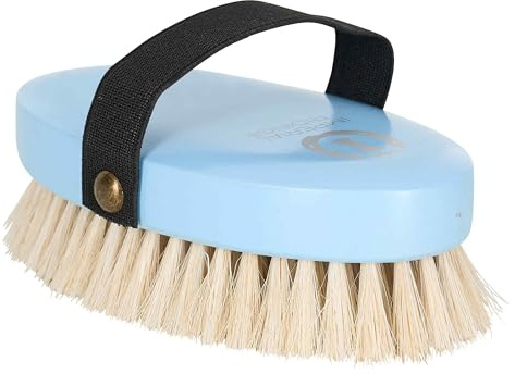 Imperial Riding Kopfbürste IRH, sanfte Pferdebürste mit weichen Rosshaarborsten, schonende Fellpflege für empfindliche Bereiche & gepflegten Glanz, Blau-Breeze