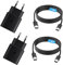 25W Chargeur USB C Secteur Charge Rapide pour Samsung Galaxy S25/S24/S23/S22/S21 Ultra/S20/S20+/Note 20/10/9/8/A73/A53/A52/S10/S9 et 1,8M Câble (Noir, Câble TPE - 1.8M)