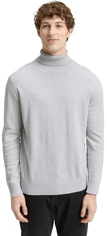 TOM TAILOR Denim Herren Rollkragenpullover aus Baumwolle