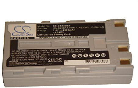vhbw Batería reemplaza Hioki Z1007 para escáner códigos de Barra, TPV (2600 mAh, 7,4 V, Li-Ion)