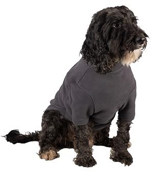 Fleece Dog Jumper Puppy Jacket Winter Coat XS, S, M, L, XL Pet Clothes Rydale 18 Colours (Dark Grey, XL)