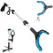 Foydream 110cm Pinza Recoge Objetos Telescopica, Alcanzador de Objetos con Imán y Cabeza Giratoria 360°, Pinzas Extensibles Larga para los Viejos, Discapacitados, Mujer Embarazada, Azul