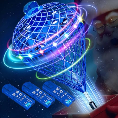 Flying Bouncing Orb Ball Toy (3 austauschbare Batterien), kosmischer fliegender Orbball mit Bewegungssteuerung mit 3D-Knippeln, Hand-Drohne-Umlaufbahn, Geschenk für Kinder ab 6 7 8 9 10