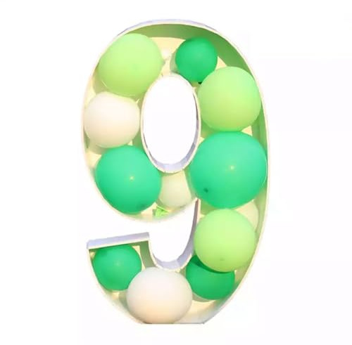 Kreative Latex Zahlen Ballon Box Display Stand Party Dekoration Set für Geburtstag Hochzeit Dekorationen Sicher Kinder Dekoration Set