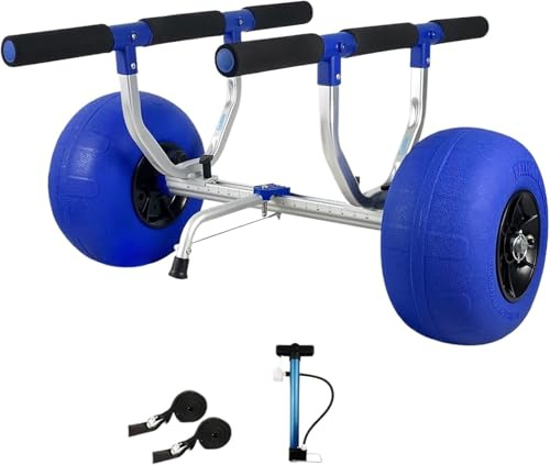 SHENJMAI Chariot pour remorque de Kayak Chariot de Transport for Kayak, Chariot Robuste for, canoë, Roues for Paddle, Sup