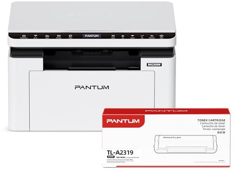 PANTUM BM2309W imprimante Laser Multifonction Noir et Blanc, Connexion WiFi directe(Smartphone/Tablette, avec Toner TL-A2319 (1000 Pages)
