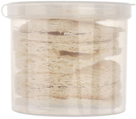 IWOWHERO 11 Stück Luffa Pads Gesichtswaschpads aus Natürlichem Luffa Wiederverwendbare Peeling Schwämme zur Sanften Make Up Entfernung und Hautreinigung und Weich