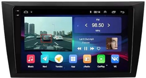 Car Radio Stereo Gps Navigator for Volkswagen VW Golf 6 2008-2016 Touch Screen with Carplay Wifi Bluetooth Mirror Link, Fm, Steering Wheel Control, 8 Core 6G+128G