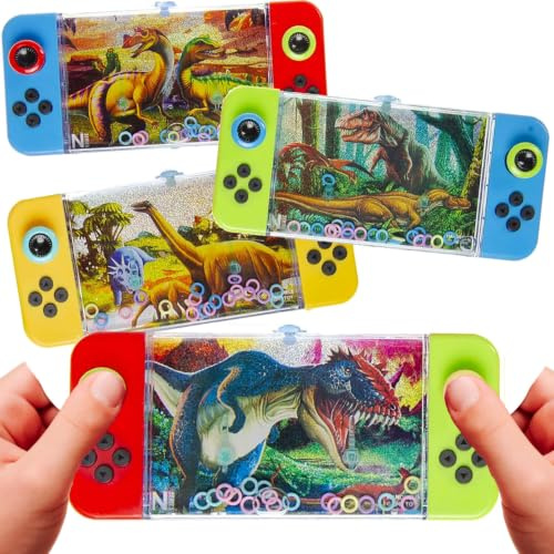 3 Geduldsspiele DINOSAURIER + T-REX Dino Wasserspiel Kinder Geburtstag Set | Perfekt als Mitgebsel zum Dino Kindergeburtstag | Geduldspiel für Jungen und Mädchen | 17x7cm, 3 Designs