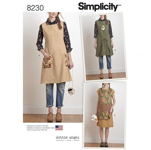 Simplicity Damen Schnittmuster 8230 Wendeschürze Kleid & Schürze