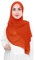 Lina & Lily Damen Muslim Premium Chiffon Hijab Kopftuch Schal aus Leicht Stoff (Orange-Rot)