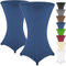 Gräfenstayn 2er-Set Stretch Stehtischhusse Diana mit Öko-Tex Siegel, Verstärkung im Fußbereich, in vielen Farben und Größen Ø60-65cm / Ø70-75cm / Ø80-85cm (Blau, Ø80-85cm)