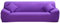 ele ELEOPTION Sofa Überwürfe Sofabezug Stretch elastische Sofahusse Sofa Abdeckung in Verschiedene Größe und Farbe (4 Sitzer für Sofalänge 220-300cm, Violett)