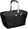 Einkaufskorb faltbar 30 L - Einkaufstasche mit Deckel und ergonomischem Griff - Thermotasche Black mit viel Stauraum - Geschenkidee zum Muttertag - 2in1 Kühltasche & Picknickkorb