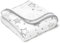 MAKIAN Kuscheldecke Sommer Babydecke Sterne - 120x120 cm, 100% Baumwolle, Oeko-TEX® Standard 100 geprüft/Kinderdecke zum Schlafen, Wickeln, Krabbeln & Spielen - Weiß Grau