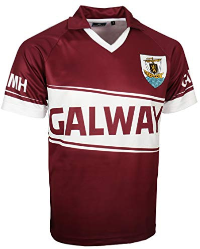 Dolmen Galway Replica Gaelic Rugby Jersey, Burgunderrot, XL