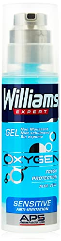 Williams Gel à Raser Oxygen Peau Sensible, 150ml