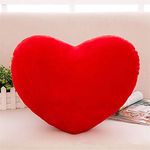 Nicole Knupfer Herzkissen Plüschkissen Kuschelkissen Sofa Room Dekoration Sitzkissen für Geburtstag/Valentinstag (Rot,20 * 30cm)
