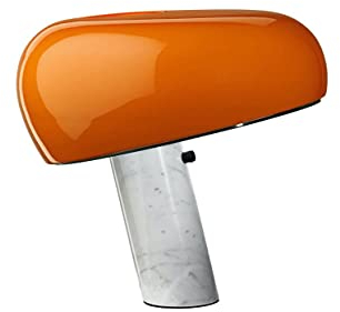 Flos Snoopy Touch Dimmbare Tischlampe Reflektor Orange Achille Castiglioni & Pier Jacomo