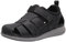 Florsheim Herren Voyage Fisherman Sandale Fischersandale, Schwarz (Black Crazy Horse), 45.5 EU